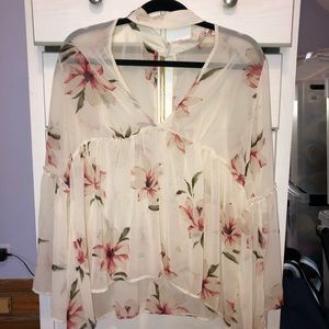 Gorgeous sheer floral shirt 🤩